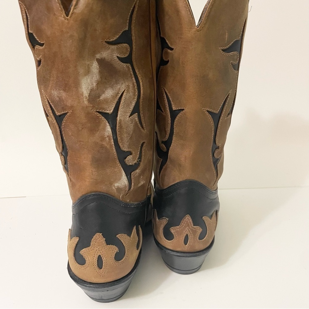 Boulet Womens Western Boots Size 8.5 Cowboy Boots 3E Wide - Picture 16 of 16
